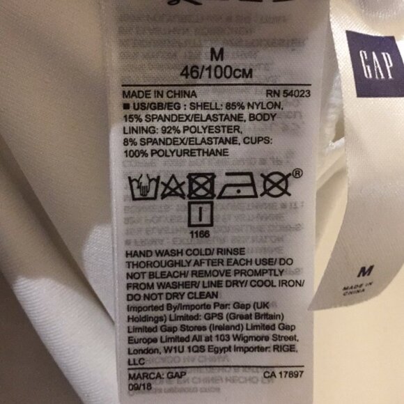 Gap Ladies Tie Dye Bathing Suit Swim Suit Tank Style Size Medium - Picture 10 of 16